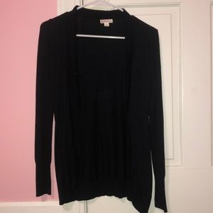 long sleeve black cardigan